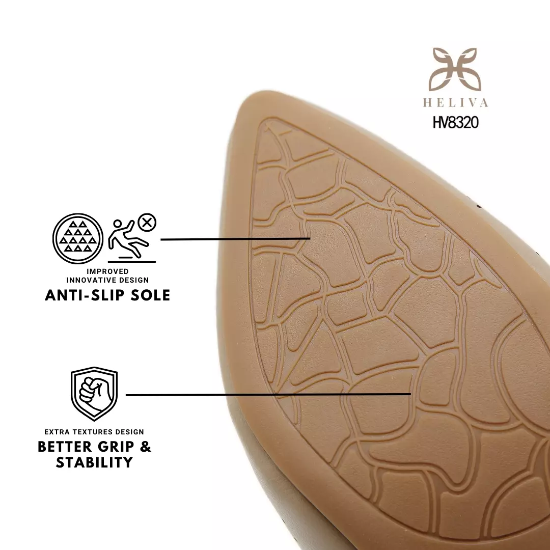 Heliva Anly Sculpted Laser-Cut Heels in Classic Mary Jane Style 3.5cm Height HV8320