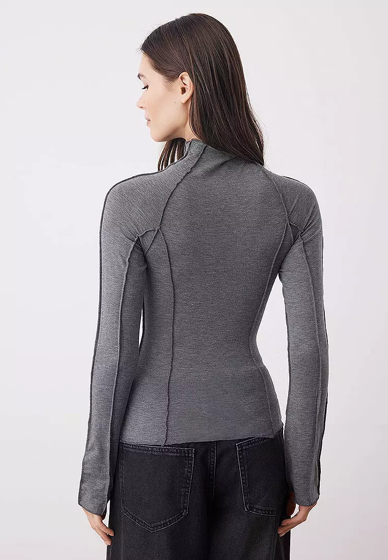 Ribbed Stitched Blouse