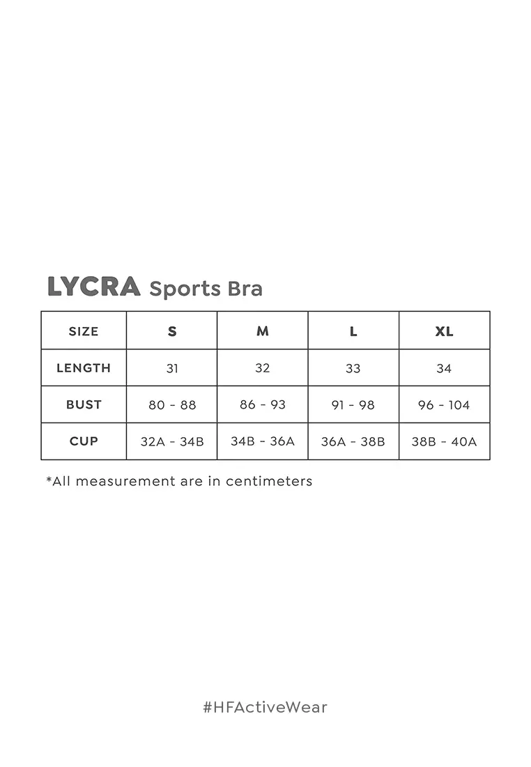 HAPPYFIT LYCRA Premium Sports Bra Hot Pink