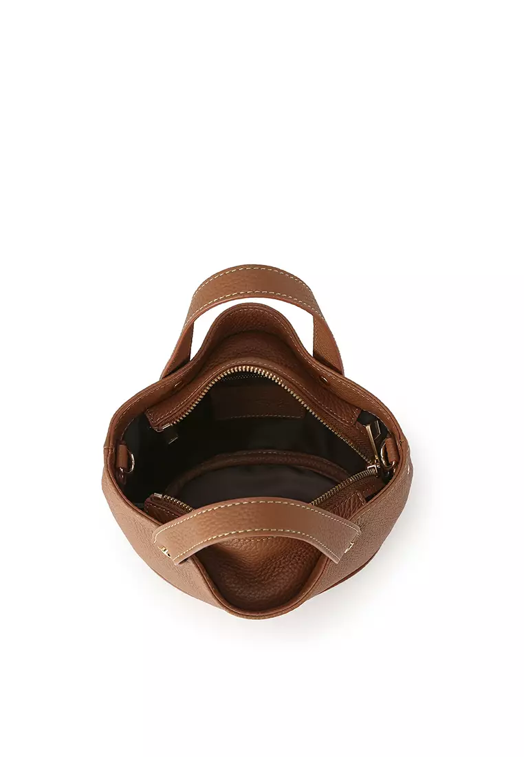 [Online Exclusive] JULIANA Mini Bucket Bag - Caramel