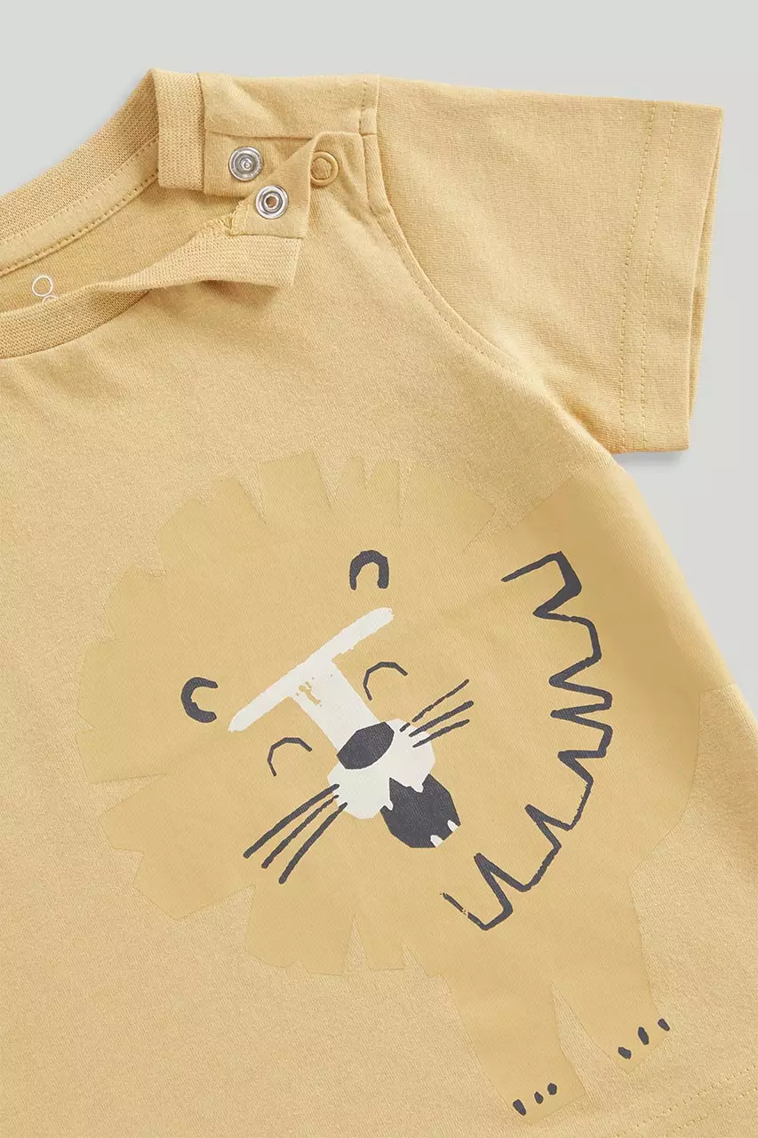 Mothercare Lion T-Shirt - Kaos Bayi Laki-laki (Kuning)