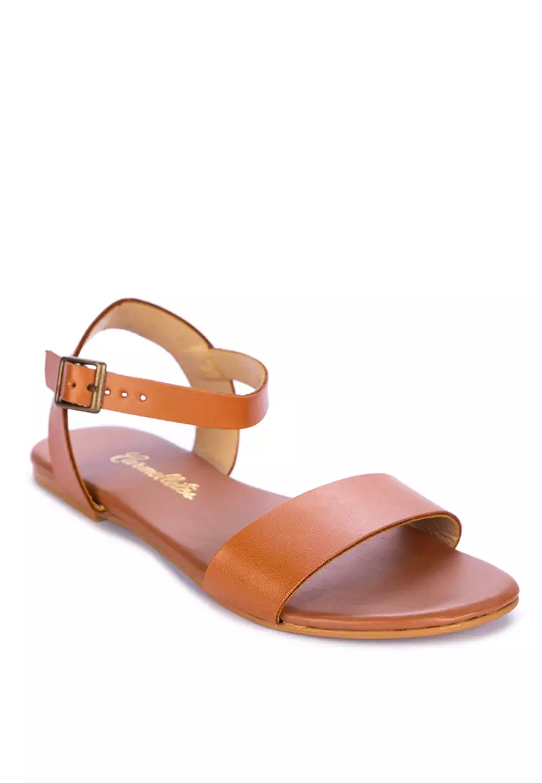 Discount on Carmelletes  shoes - SKU: Ankle Strap Flat Sandals