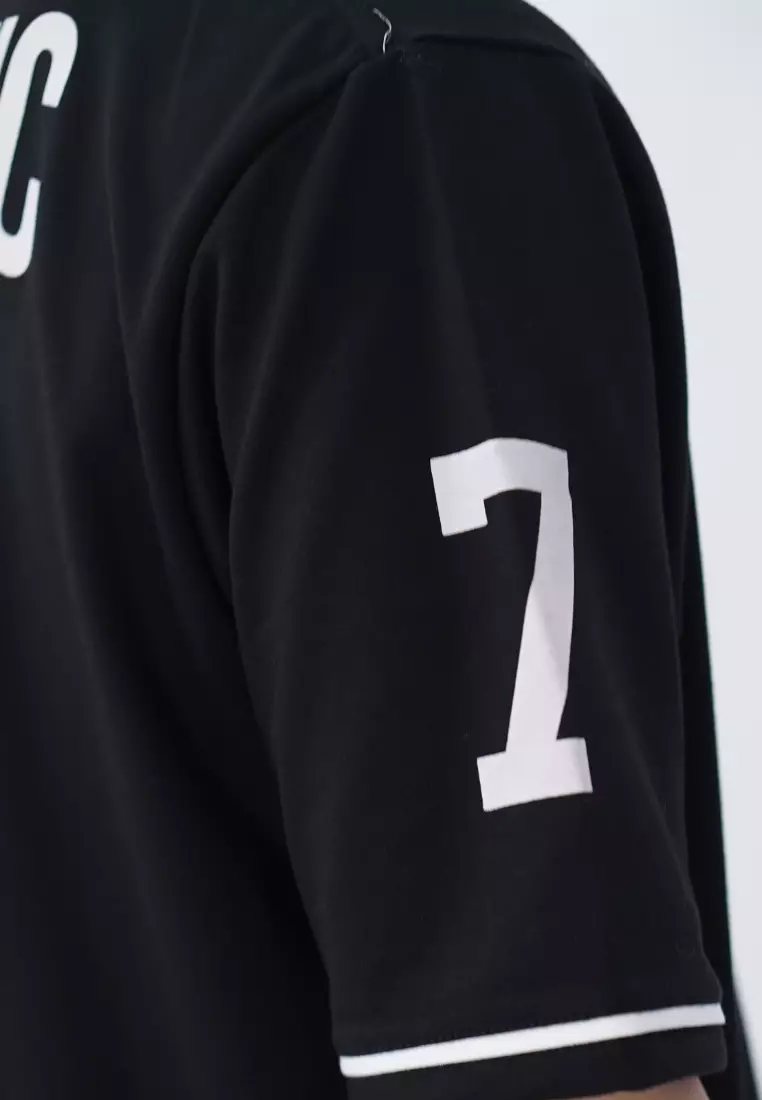 Ryusei Kaos Pria Boxy Oversize Dynamic Black