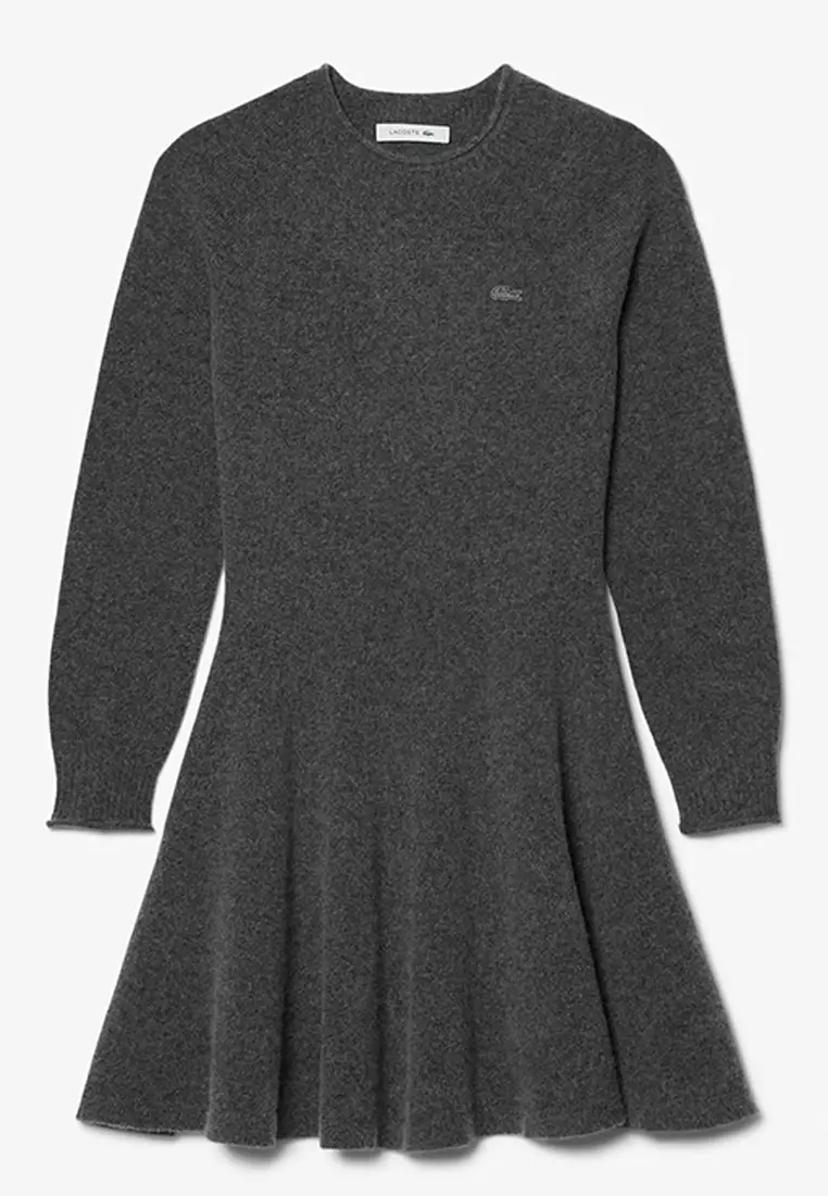 Short Seamless Carded Wool Dress