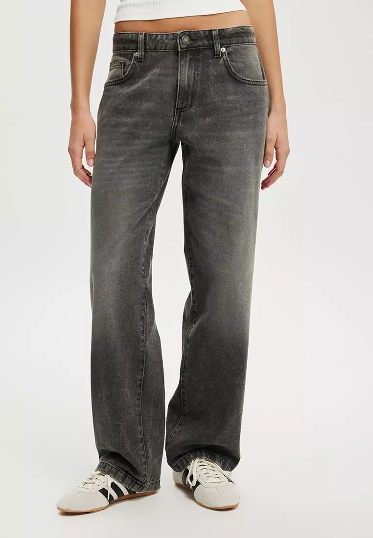 Low Rise Straight Jeans