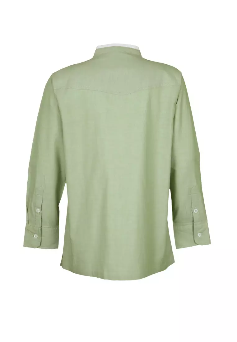 Pito Dito Boy Isvanos Kemeja Ciang i Panjang Anak Hijau