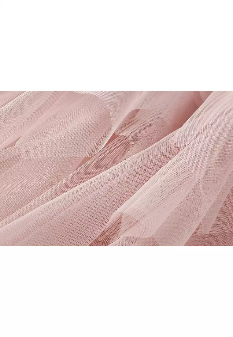 Spring/Summer Irregular Mesh Maxi Skirt AF8063