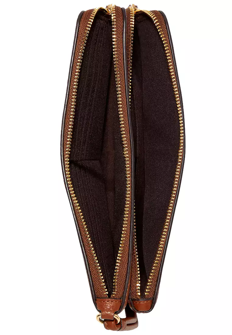 Coach wristlet cheap 2 zippers