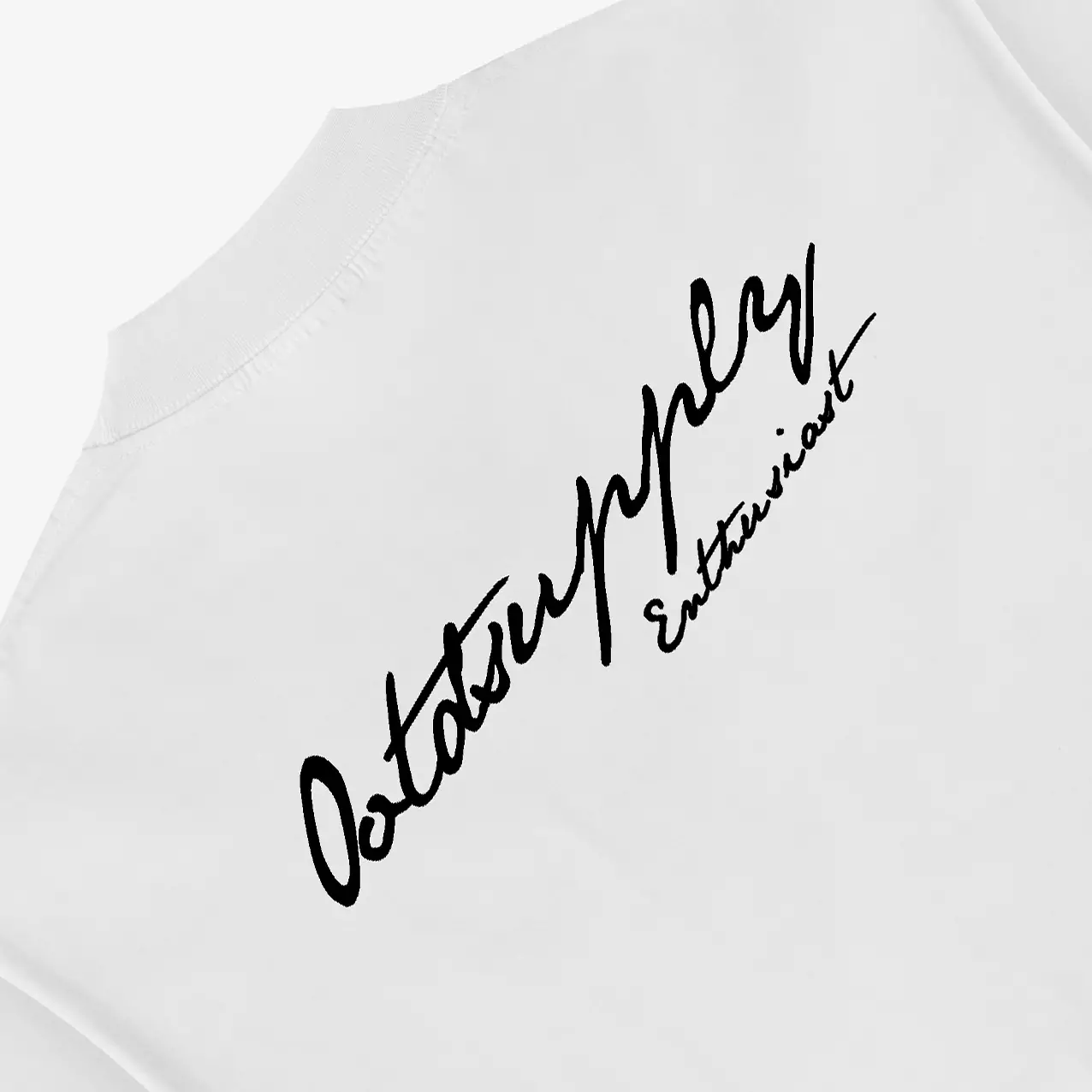 OOTDSUPPLY Boxy Fit Oversize Aura Luxe Black & White l Tshirt Boxyfit l Kaos Boxy OVZBX033