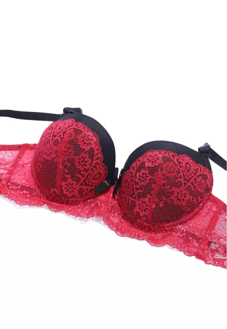 Buy Lara Sexy lace push-up bra and panty set for women 2024 Online