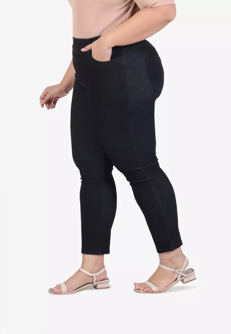 Buy Topshop women ankle length basic pull on leggings grey Online