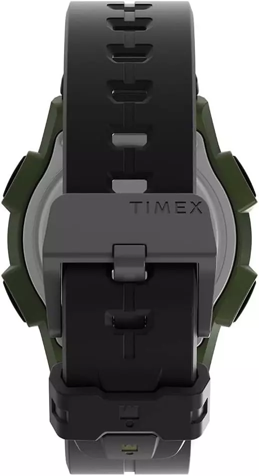 Jam Tangan Pria Timex Ironman Shock Endure Digital Dial Black Rubber Strap TW5M64900NN Original