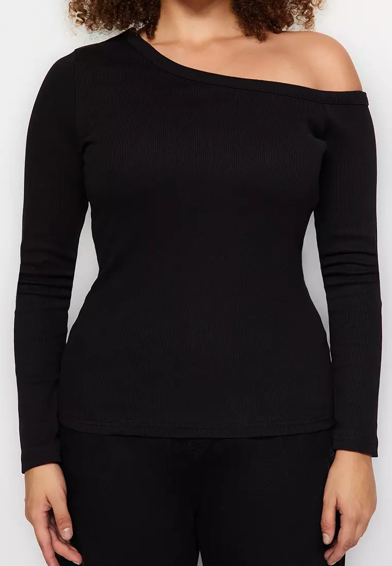 Plus Size Camisole Knitted Blouse