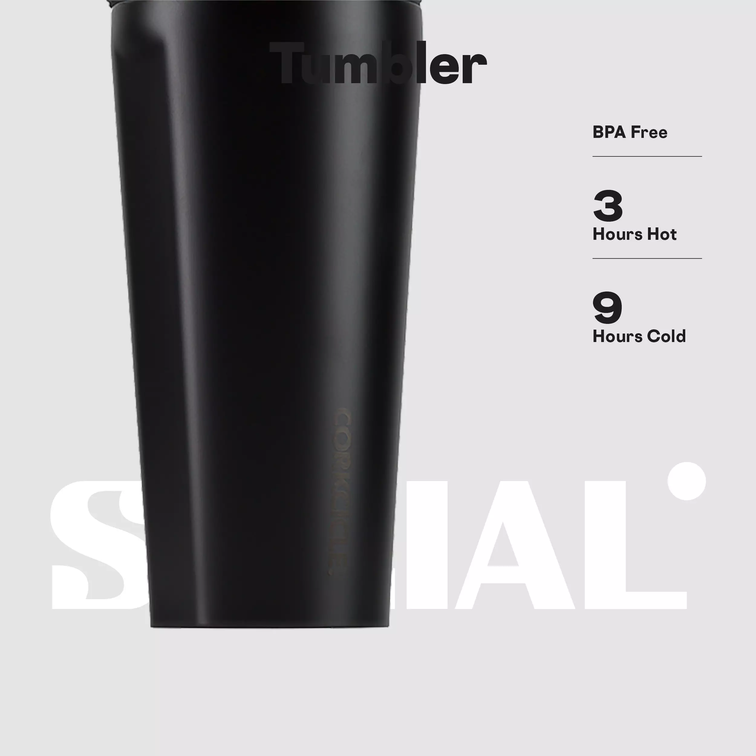 CORKCICLE® Tumbler 16oz - Dipped Blackout