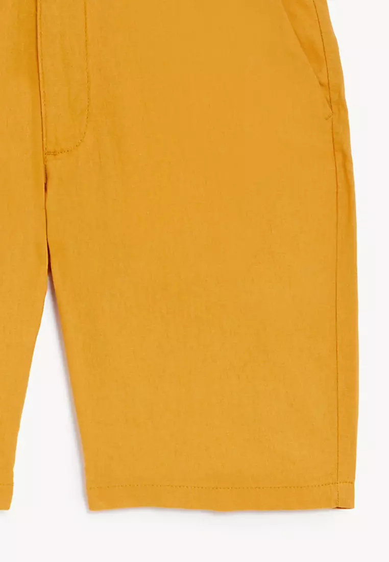 Linen Blend Chino Shorts