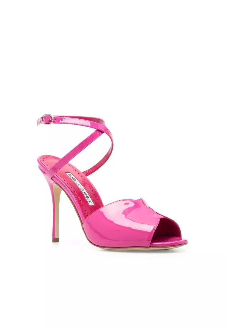 Pink Manolo Blahnik Official Website Buy Manolo Blahnik Silk Open