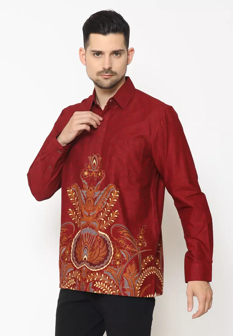 Hadinata Batik Pria Kemeja Panjang Lateef Laila