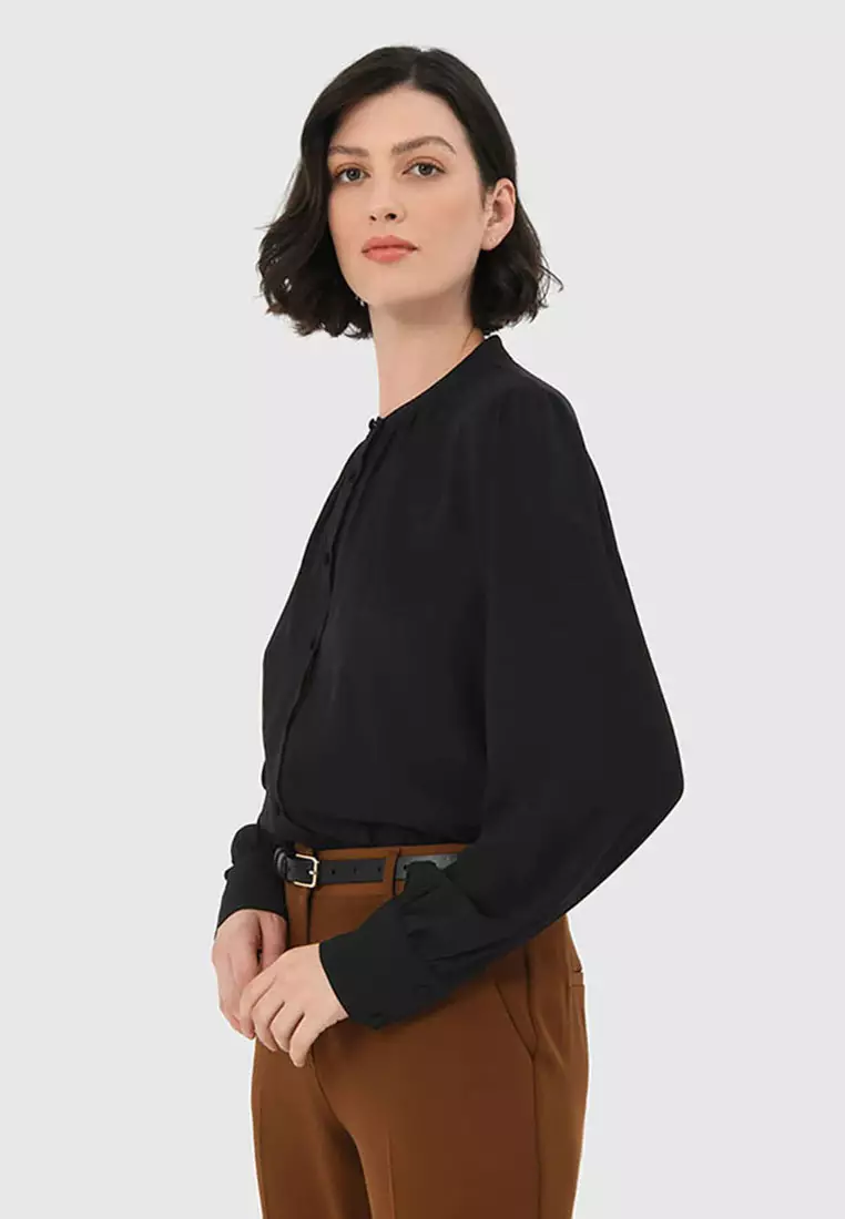 Amalfi Gathered Neck Blouse