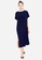 ROSARINI blue and navy Boat Neck Dress 8A5FEAAA929AB4GS_2