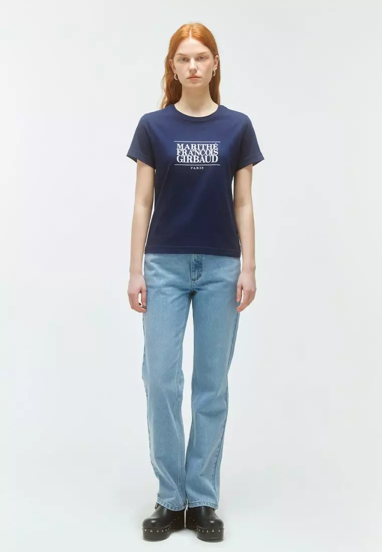 Jual Marithe + Francois Girbaud W Classic Logo Tee Navy