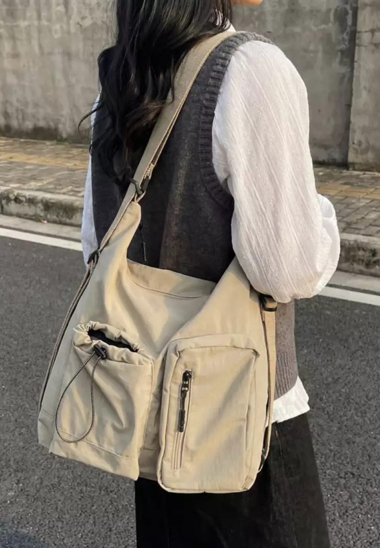 Waterproof Multi-Pocket Tote Crossbody Bag CA26042870BE