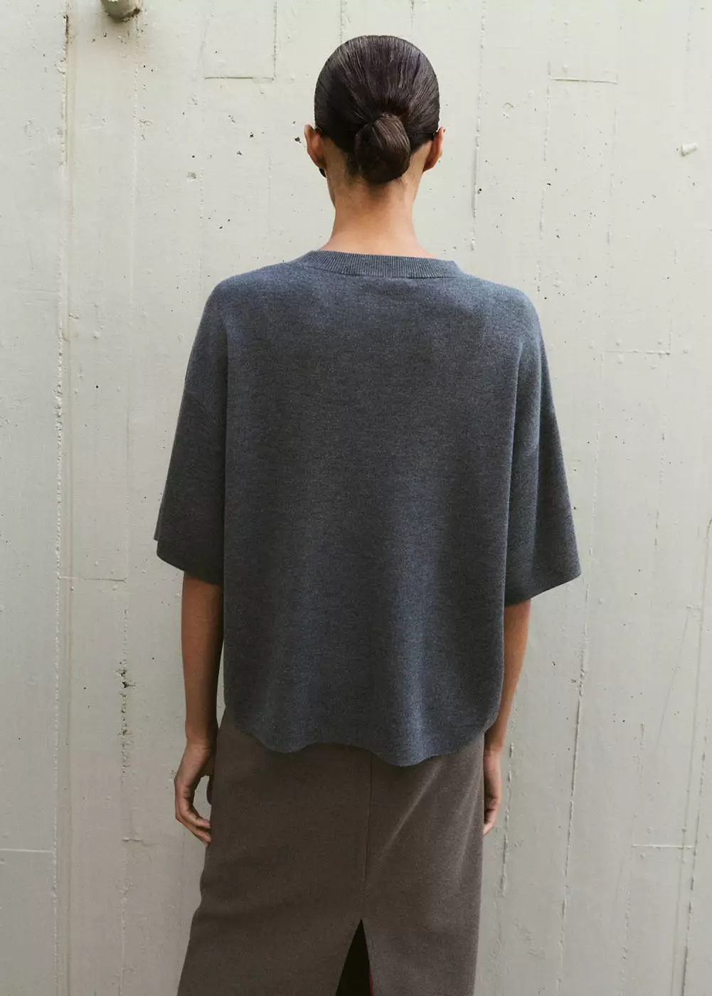 Sweater lengan pendek oversize