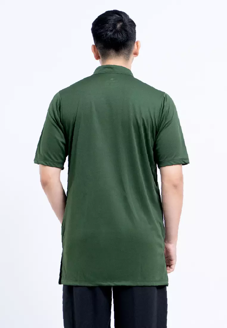 Tiento Naufal Baju Koko 3in1 Kurta Pria Dewasa Muslim Kerah Ciangi Casual Kerja Dry Fit Olahraga Ibadah Salat Lengan Pendek Ramadhan