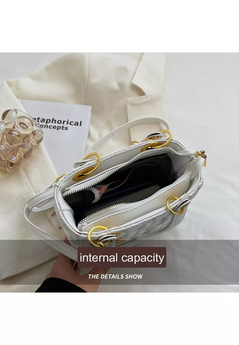 Buy Tatiana Lady Mini Square Bag Fashion Light Luxury Rhombus Handbag ...