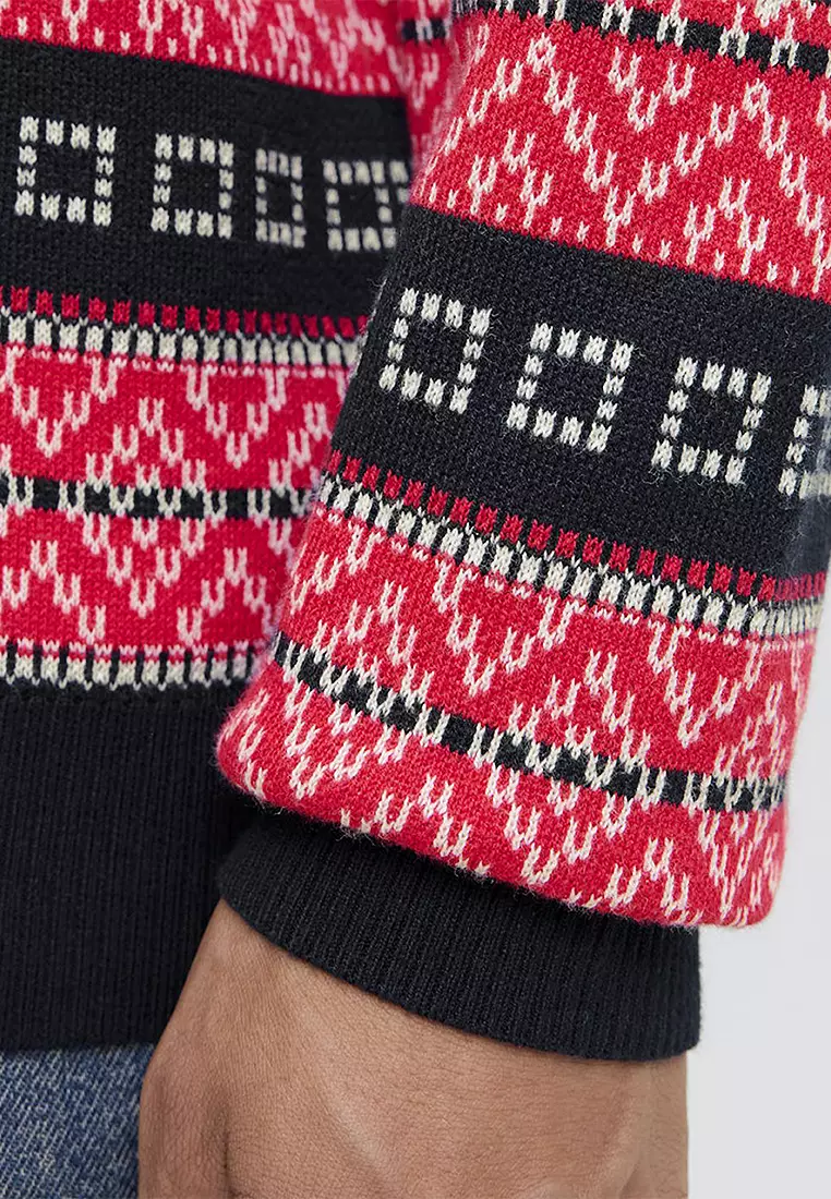 Christmas Knit Crew Neck Sweater