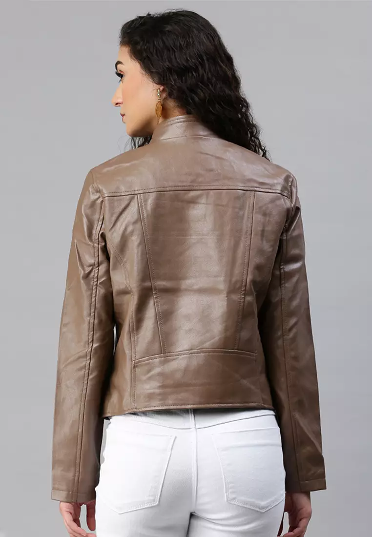Zalora leather jacket top