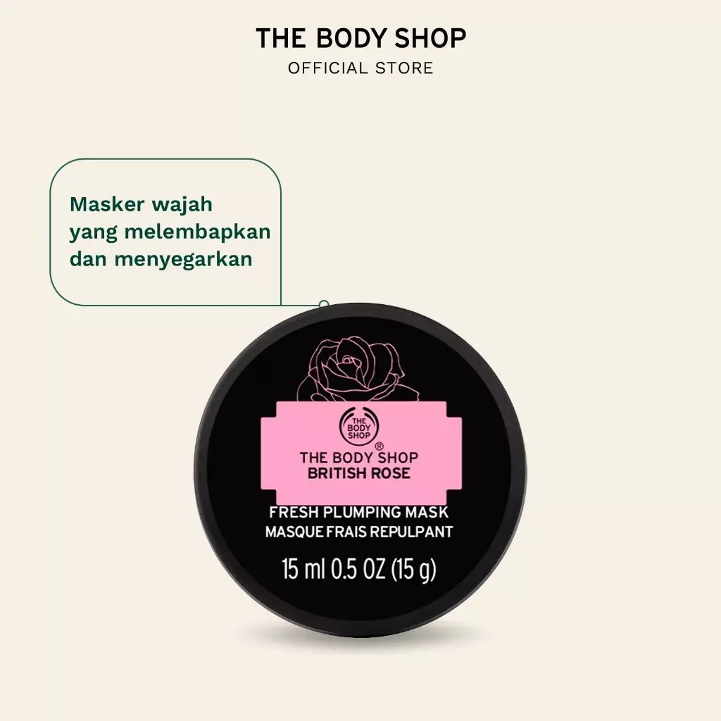 The Body Shop British Rose Fresh Plumping Mask 15Ml