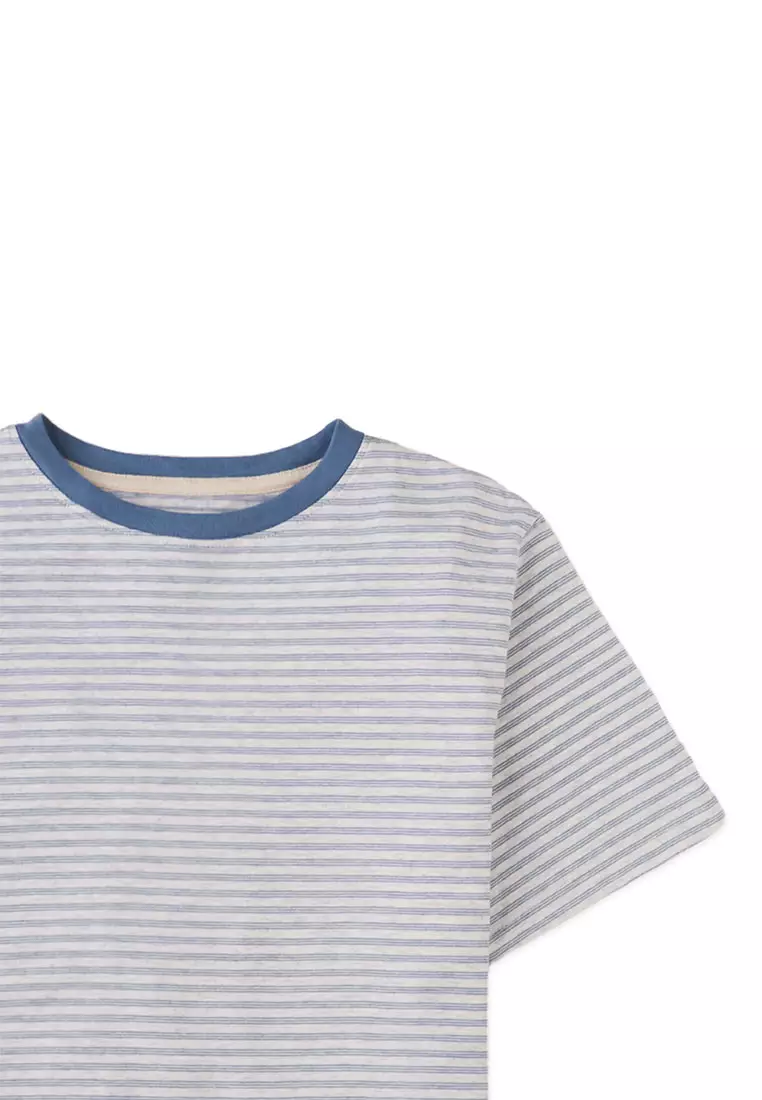 Corin Tee with  Fine Stripes