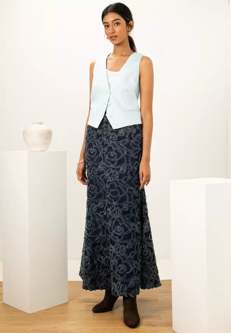 Freya Applique Denim Skirt