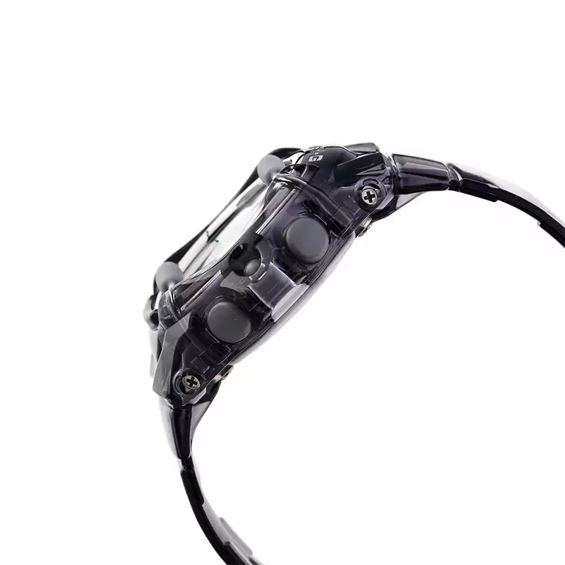 Jam Tangan Wanita Casio Baby-G BG-169U-8BDR Digital Blue Dial Transparency Black Resin Band