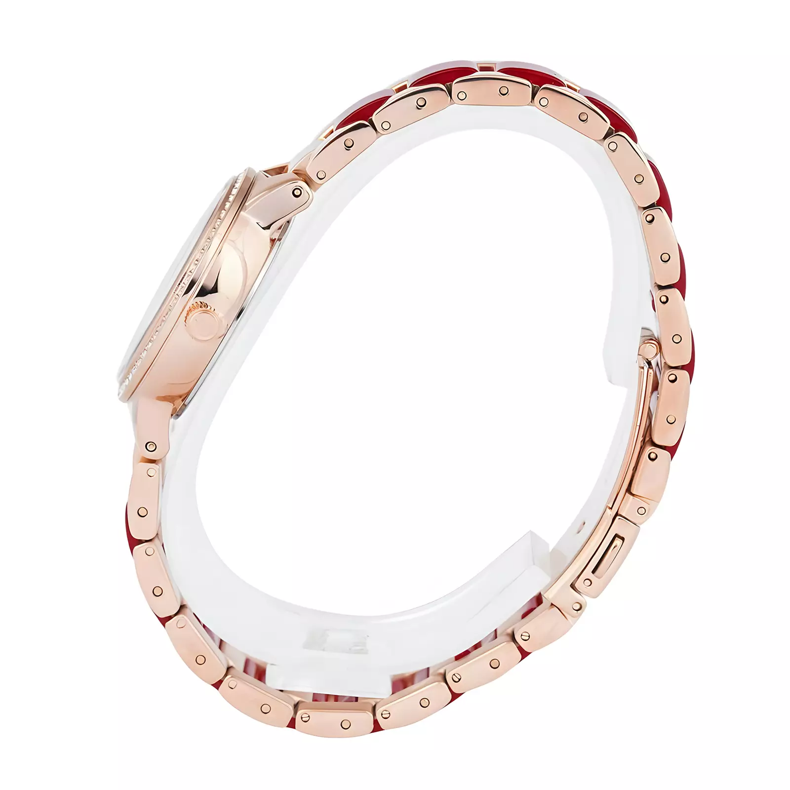 Alexandre Christie Passion Series - Jam Tangan Analog Wanita - Rose Gold Red - Stainless Steel - 2A94 LDBRGLNRE