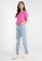 JACQUELINE DE YONG pink Cherry Short Sleeves Top 57ADAAA3DEBC6BGS_3