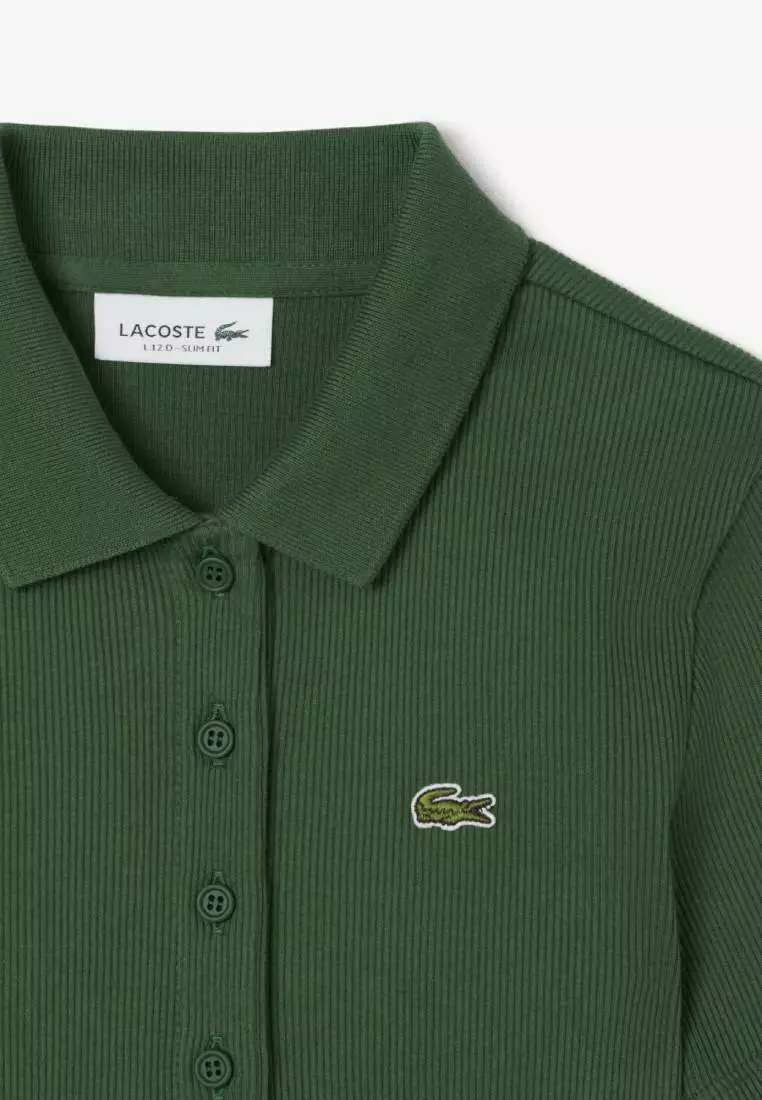 Slim Fit L.12.D Ribbed Cotton Polo Shirt
