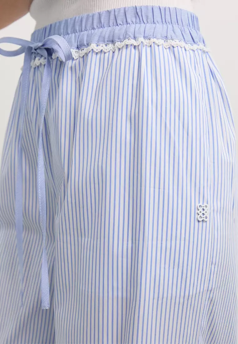 Wide Leg Striped Pants