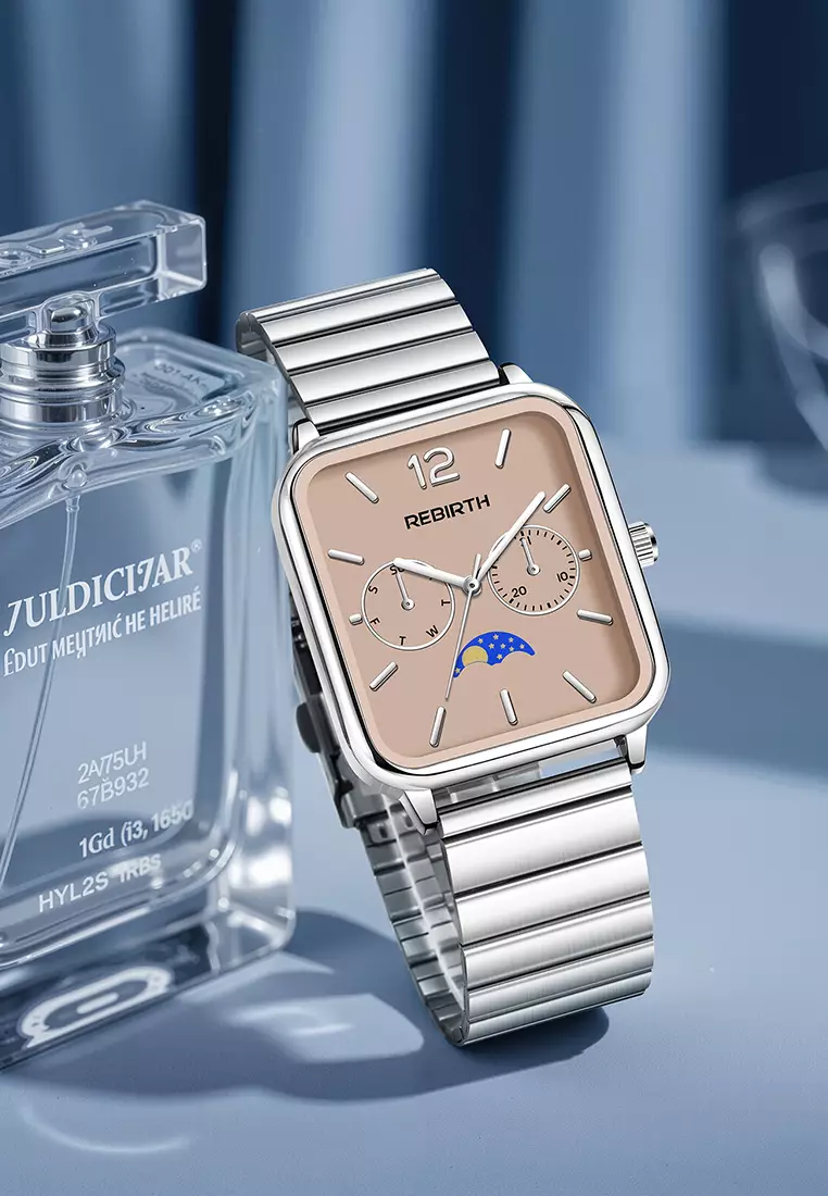 Jam Tangan Wanita Elegan Mewah Casual Anti Air Original Kekinian Tali Stainless Steel Jam Tangan Cewek yellow