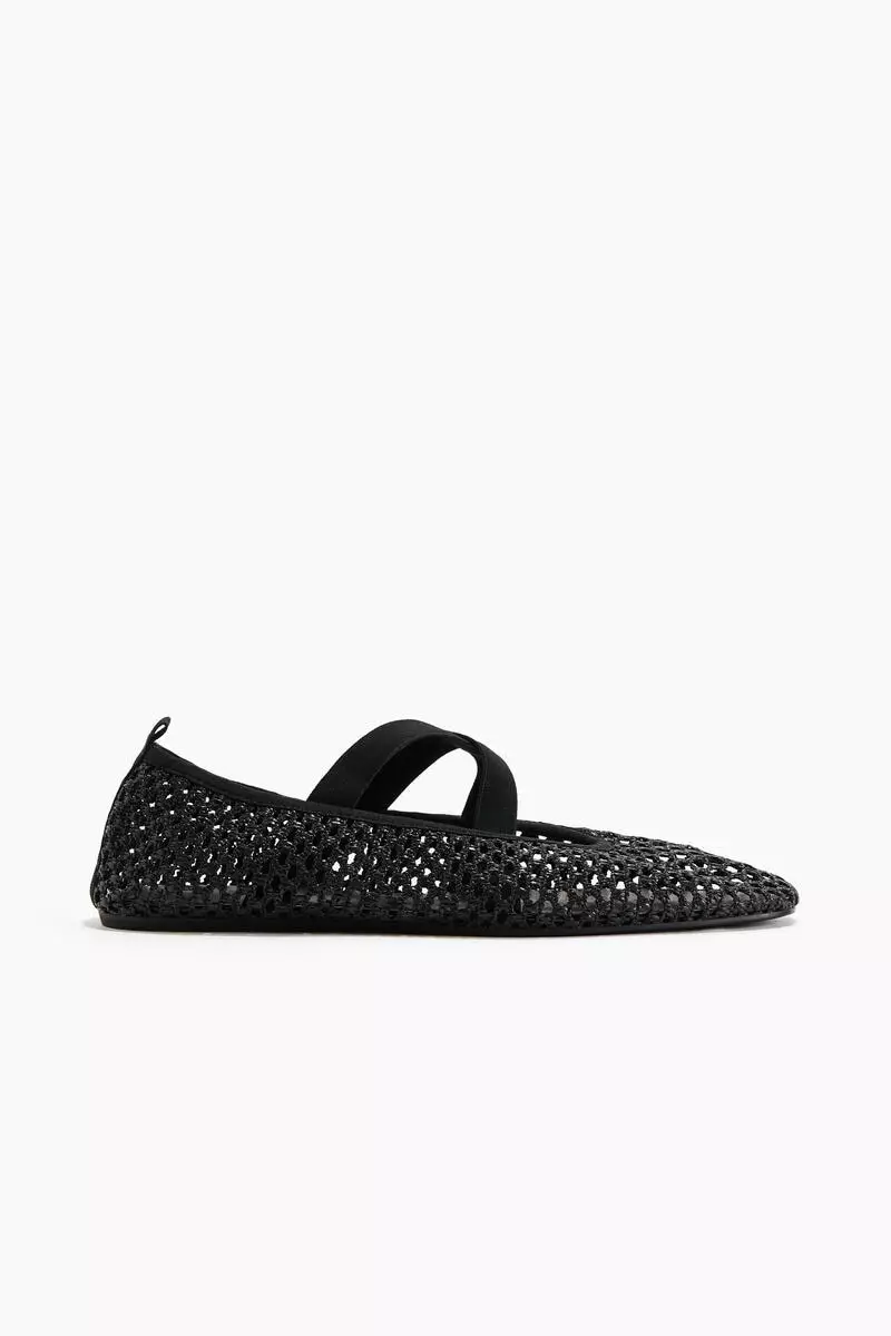 Braided ballet flats
