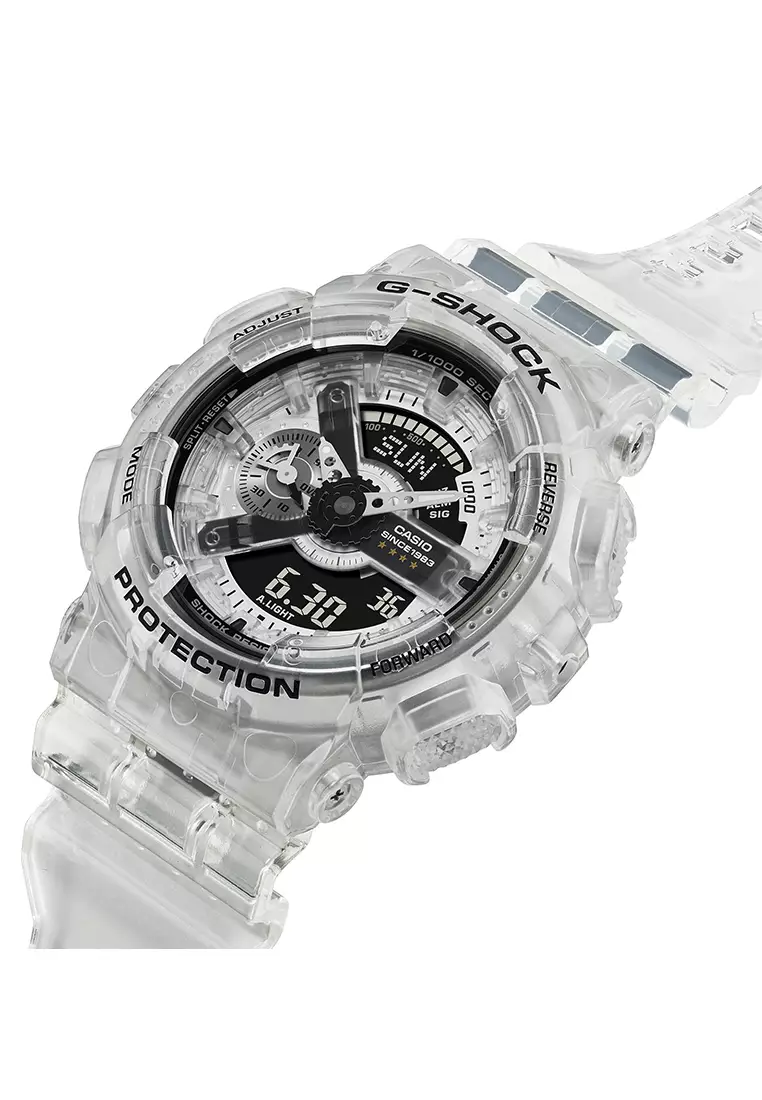 Jam Tangan Analog Digital Pria G-Shock 40th Anniversary Clear Remix GA-114RX-7A Resin Band