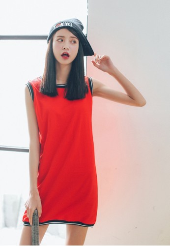 運動風條紋連身裙, 服飾, esprit台灣洋裝