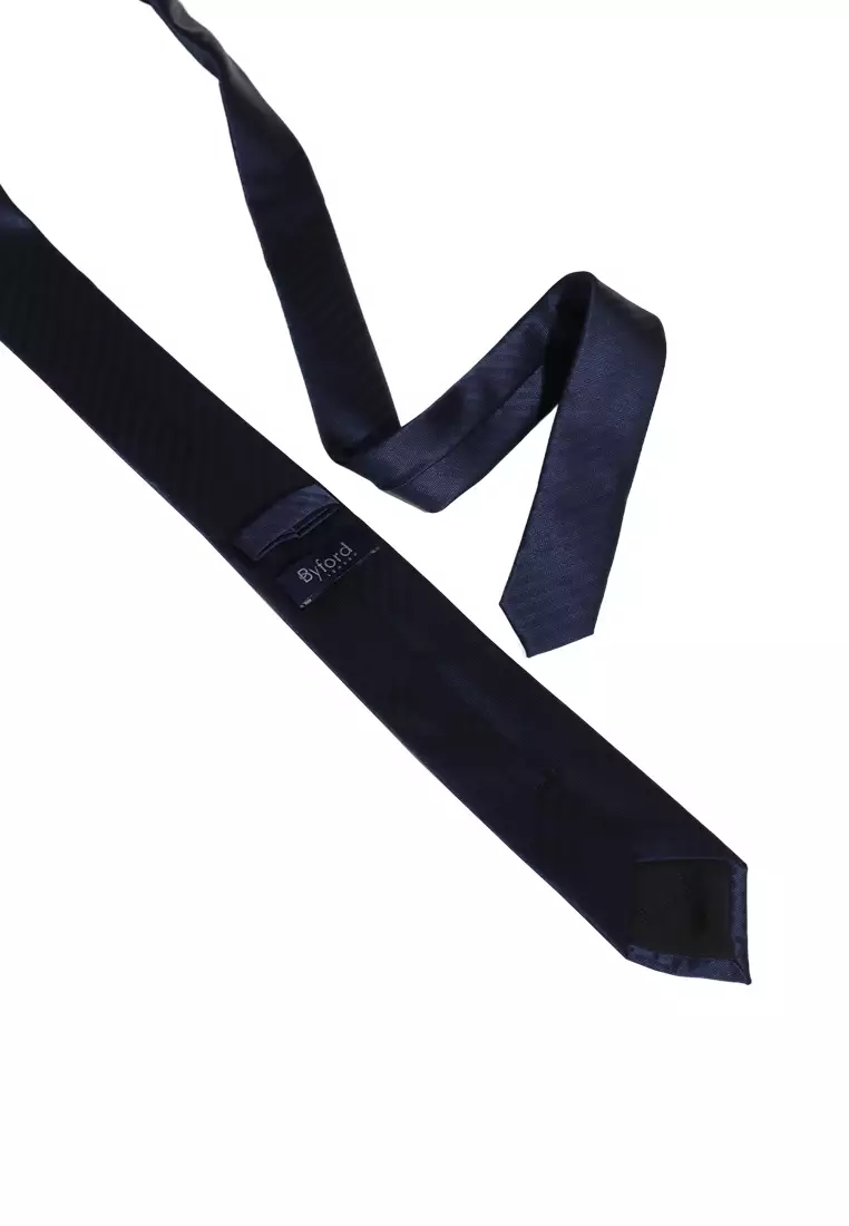 Byford Mens Micro Polyester Neck Tie 6.5 - 3026004A-39Navy