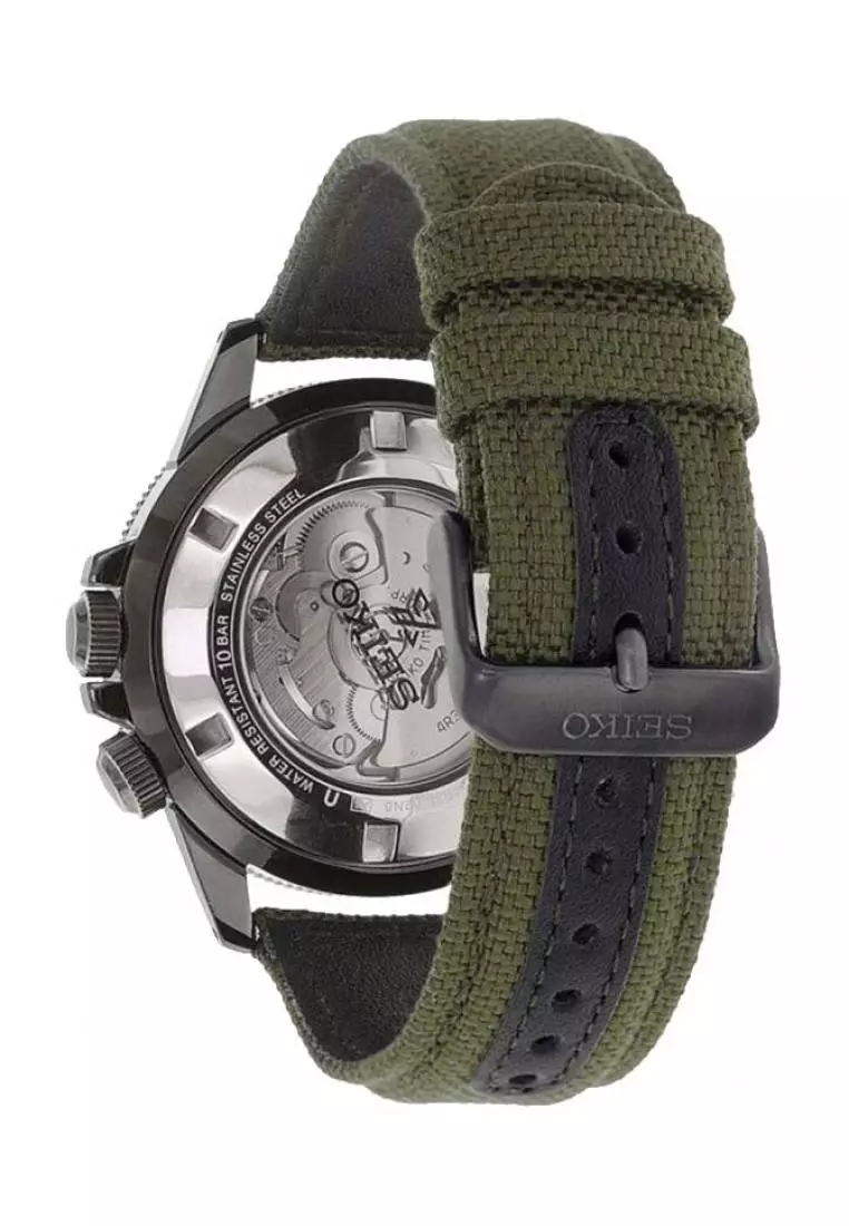 Jam Tangan Pria Seiko Prospex Land Original Garansi Resmi SRPC33K1 Strap Nylon Green Army