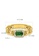 Aquae Jewels yellow Ring Cleopatra Precious Stone 18K Gold And Diamonds – Ruby - Emerald - Sapphire - Yellow Gold, Emerald 4926AACF979583GS_2
