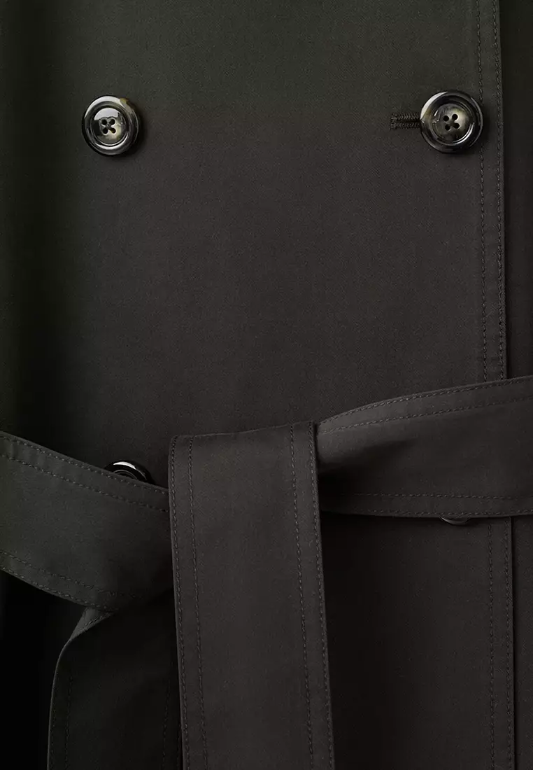 長款雙排扣風褸