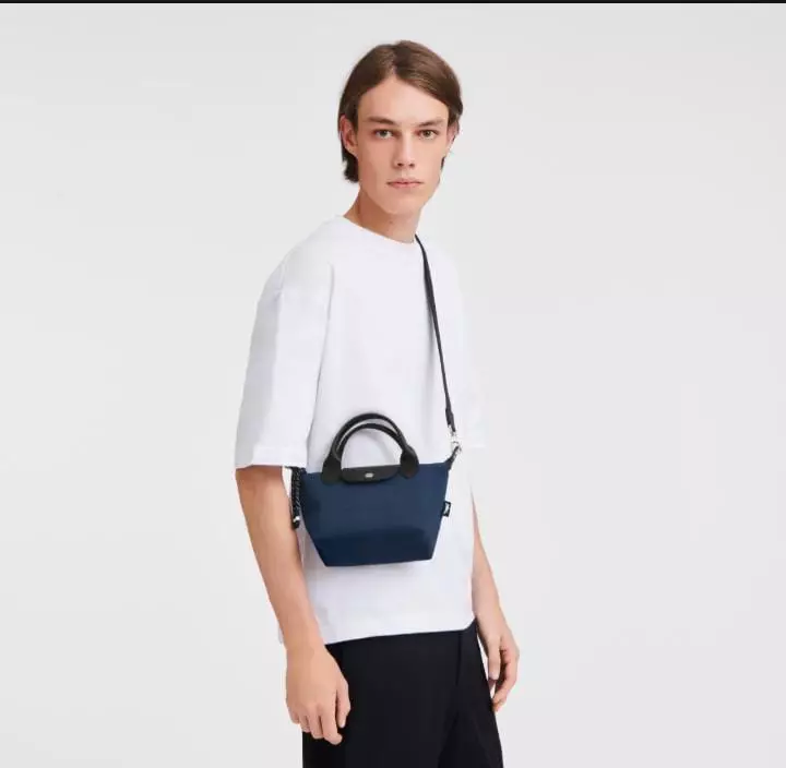 Longchamp Le Pliage Energy Top Handle Mini Xs Canvas Crossbody Navy