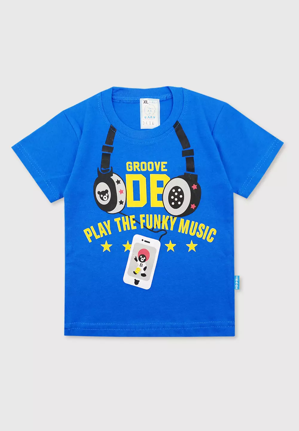 Wakakids Baju Bayi Anak Laki Laki Usia 12 Bulan Hingga 18 Bulan Setelan Celana Kaos Motif Play The Music 3416 Turkis