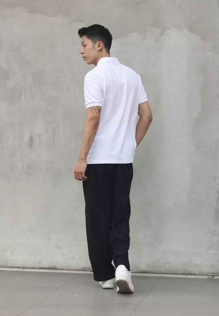 Kale Park White/ Kaos Polo Pria Lengan Pendek Kerah / Polo Shirt Slim Fit