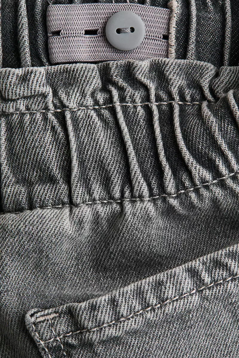 Wide Leg paper bag jeans